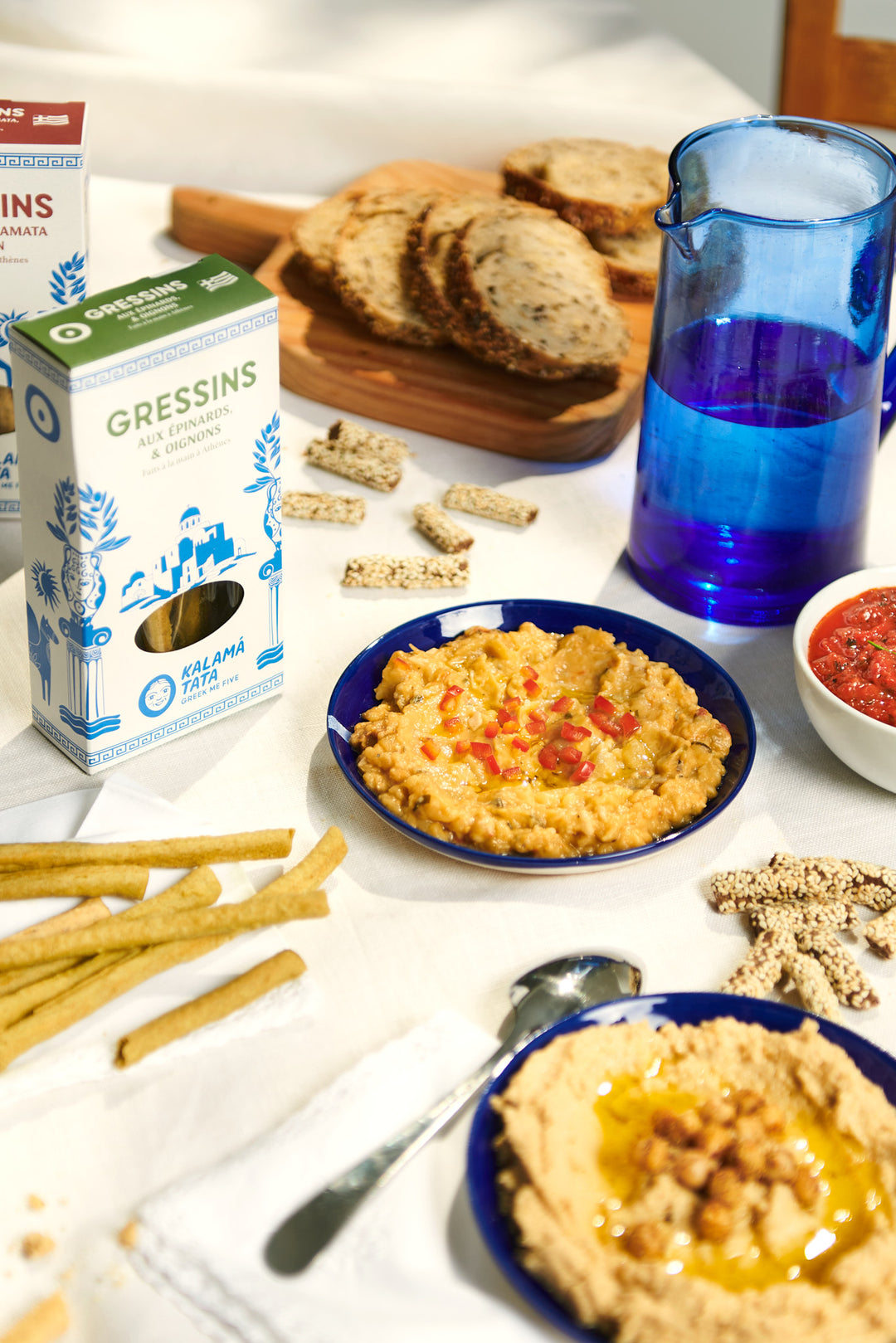 Gressins aux épinards & oignons