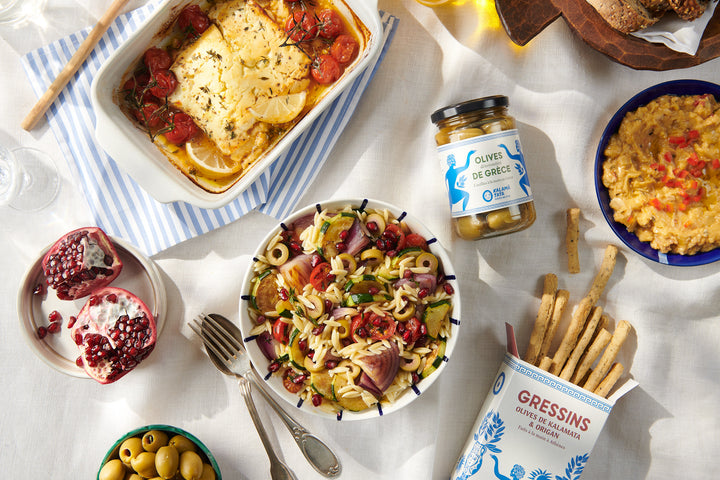 Gressins aux olives de Kalamata & origan