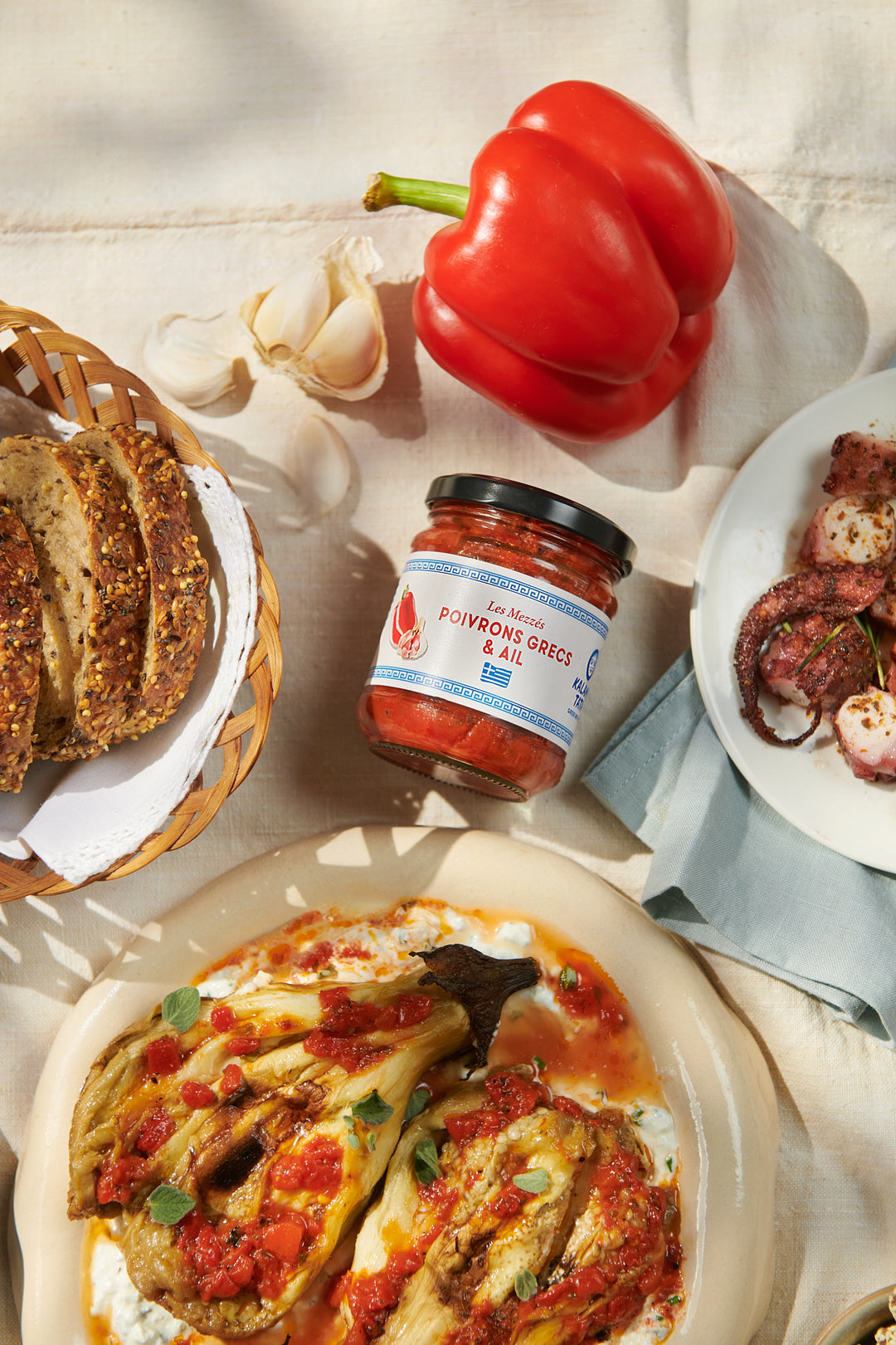 Mezze de poivrons grecs grillés & ail