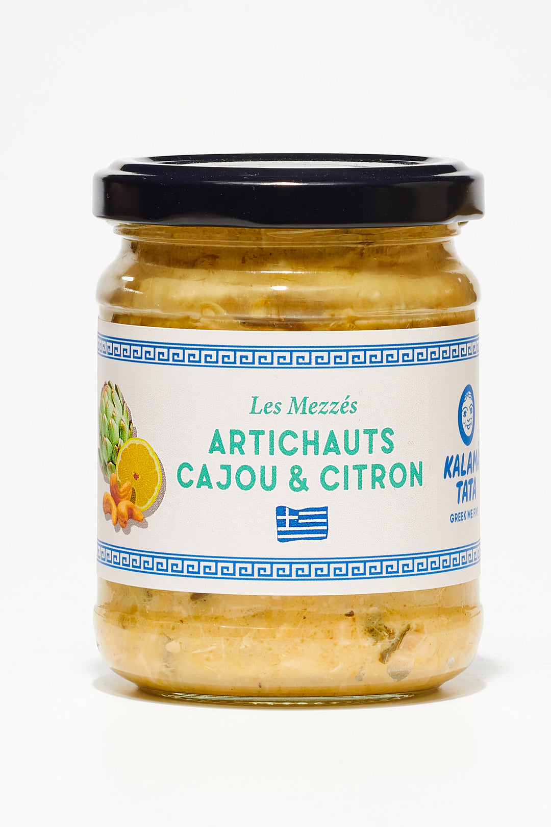 Mezze d'artichauts , noix de cajou et citron
