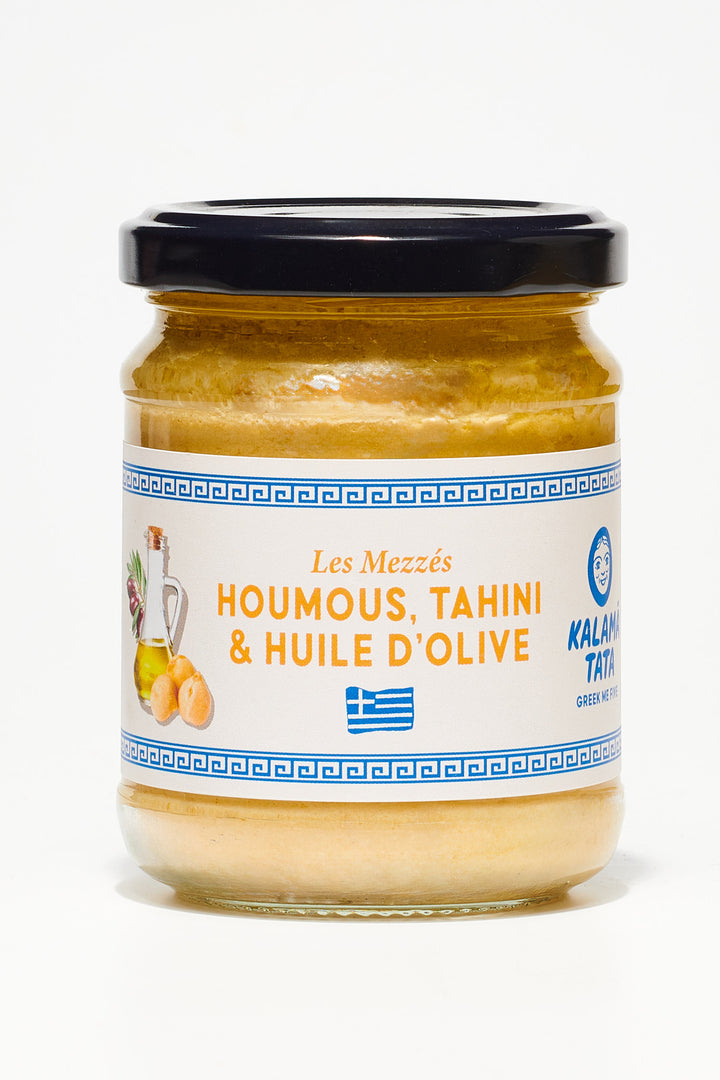Mezze d'Houmous,Tahini & huile d'olive extra vierge